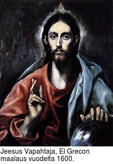Jeesus Vapahtaja, El Grecon maalaus vuodelta 1600.