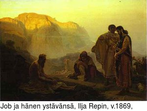 Job ja hnen ystvns, Ilja Repin, v.1869,