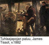 Tuhlaajapojan paluu, James Tissot, v.1882