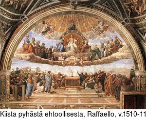 Kiista pyhst ehtoollisesta, Raffaello, v.1510-11
