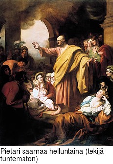 Pietari saarnaa helluntaina (tekij tuntematon)