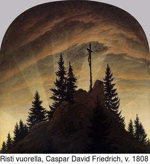 Risti vuorella, Caspar David Friedrich, v. 1808
