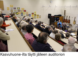 Kasvuhuone-ilta t�ytti j�lleen auditorion