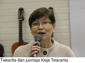 Tiekartta-illan juontaja Kaija Telaranta