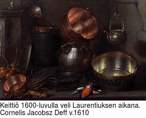 Keitti 1600-luvulla veli Laurentiuksen aikana.  Cornelis Jacobsz Deff v.1610